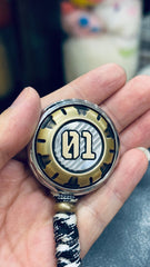 Time Badge Brass Stainless Steel