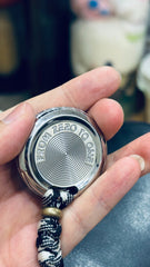 Time Badge Brass Stainless Steel