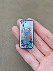 Joyful Titanium Color-Anodized Resin-Sealed