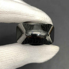 Feather Zirconium Engraved