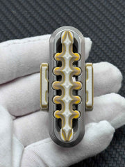 EXOSKELETON G10 Yellow Grey White Bone Core Stainless Steel