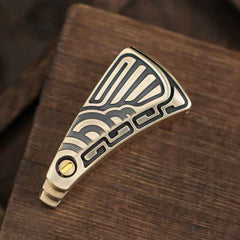 Peacock Feather Brass