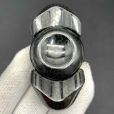 Feather Zirconium Engraved
