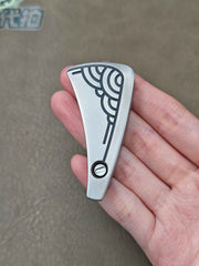 NAYICI Peacock Feather Stainless Steel