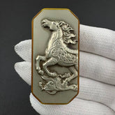 Red Brocade Horse PEI Polished
