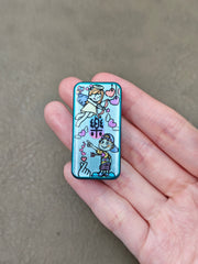Joyful Titanium Color-Anodized Resin-Sealed