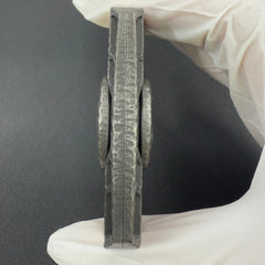 Ling Yin Titanium Stonewashed Stone Textured Engraved
