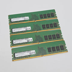 Micron 32GB DDR4, 2666MHz, UDIMM Desktop Memory RAM (4x8GB)
