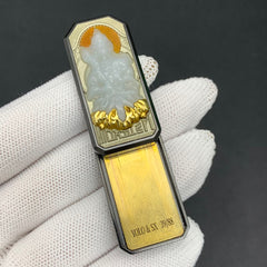 Guardian Buddha Zirconium Engraved