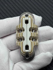 EXOSKELETON G10 Yellow Grey White Bone Core Stainless Steel