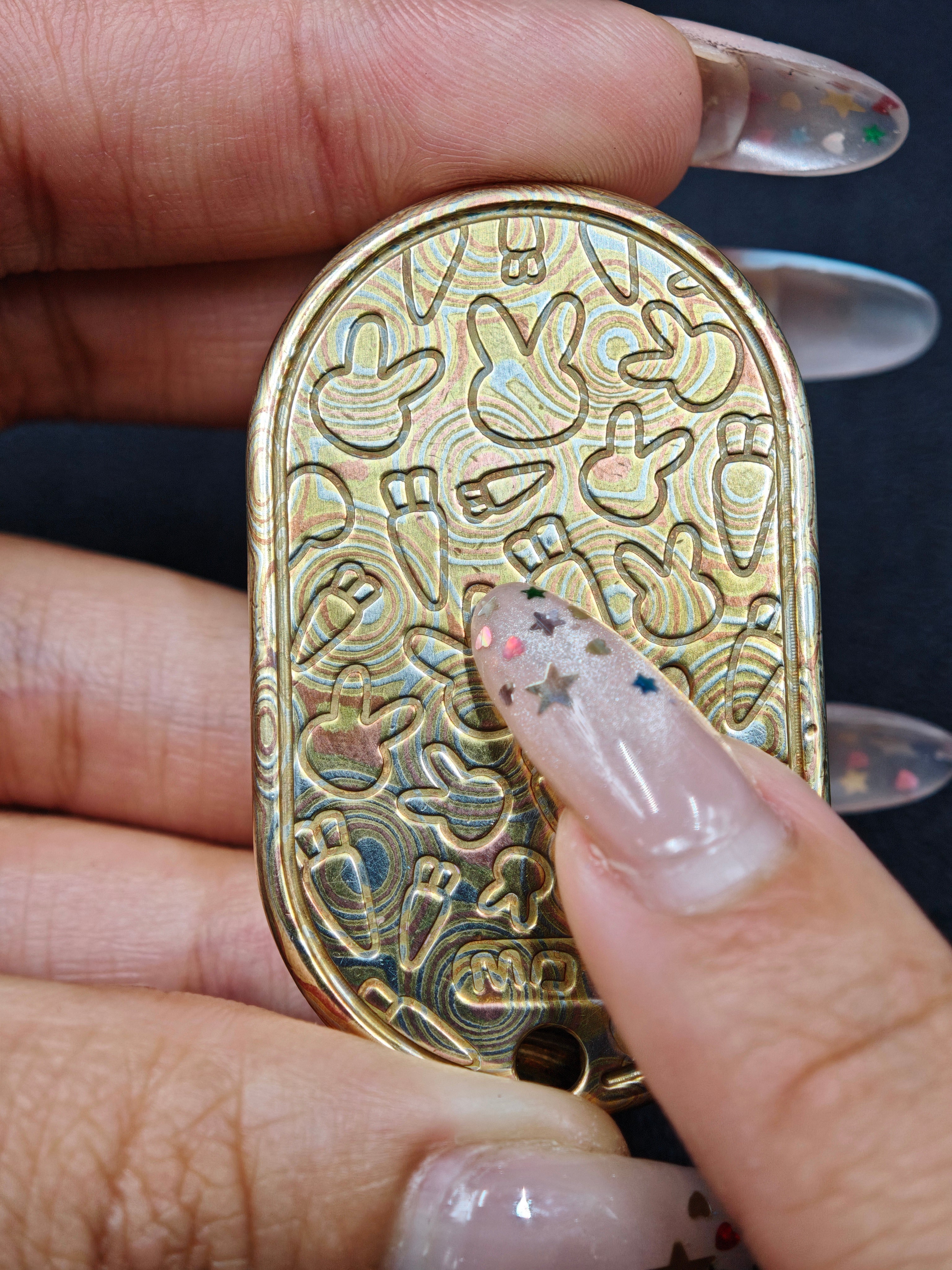 Grumpy Rabbit Rhythm Mokume Copper