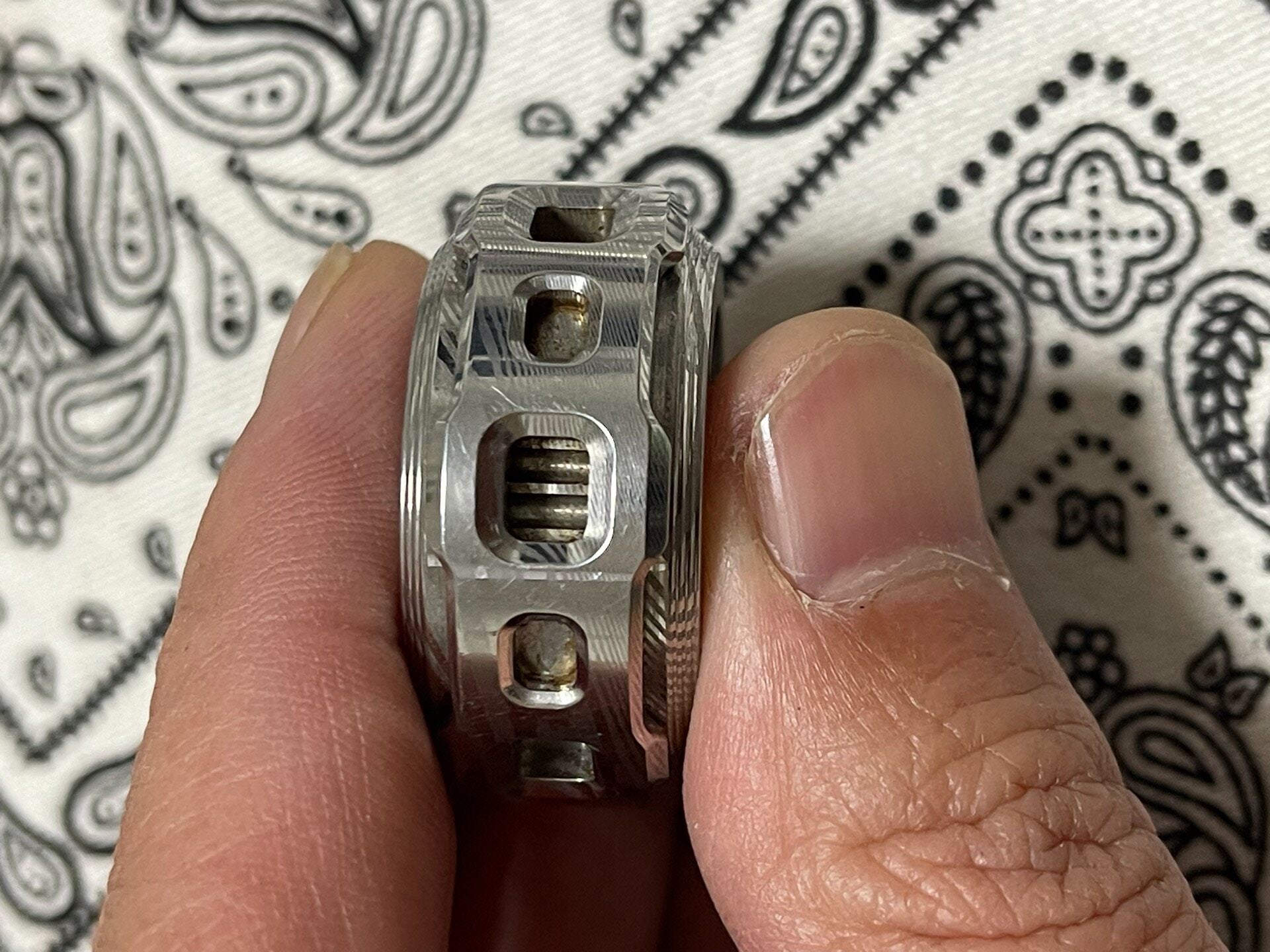 Mechanical Ring, Damasteel