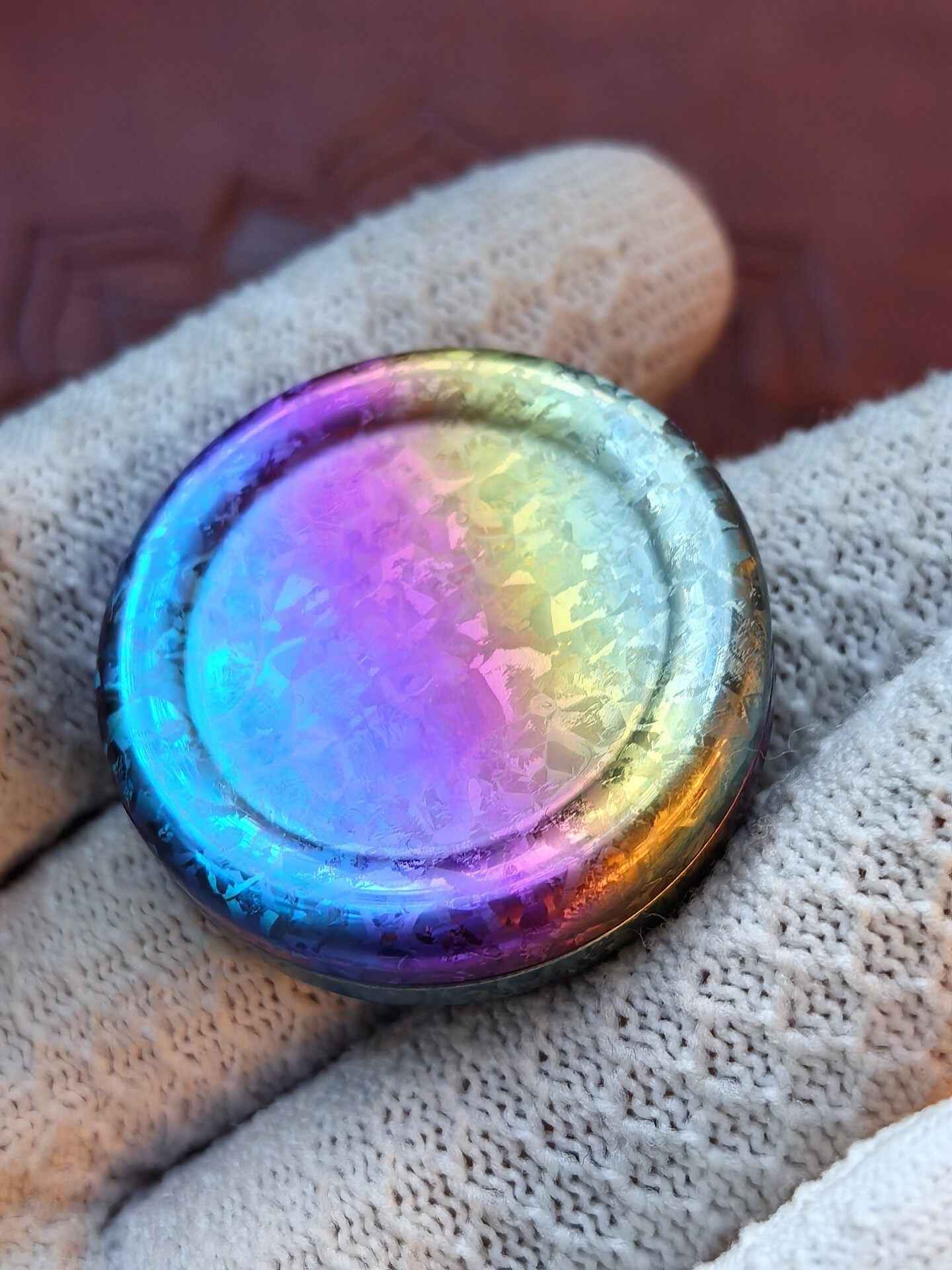 Milk Cap Mini Crystallized Titanium