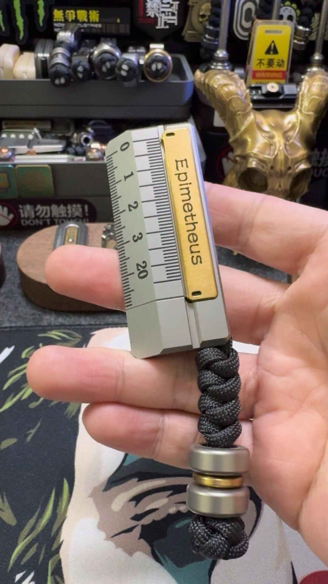 Quirky Ruler Titanium Brass