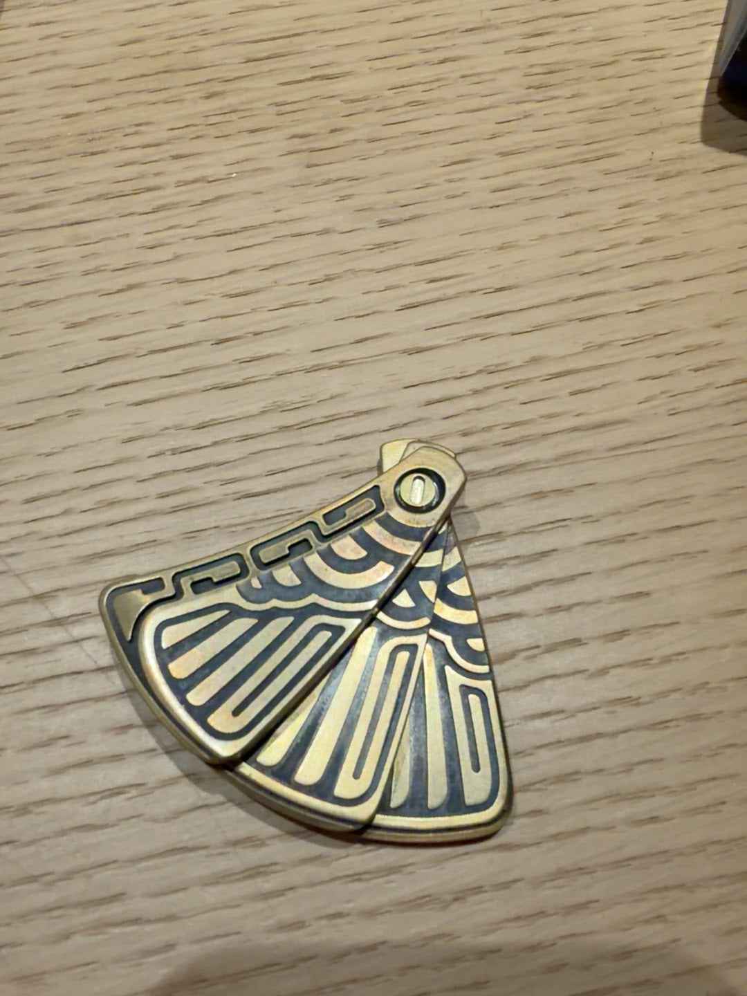 Peacock Feather Brass