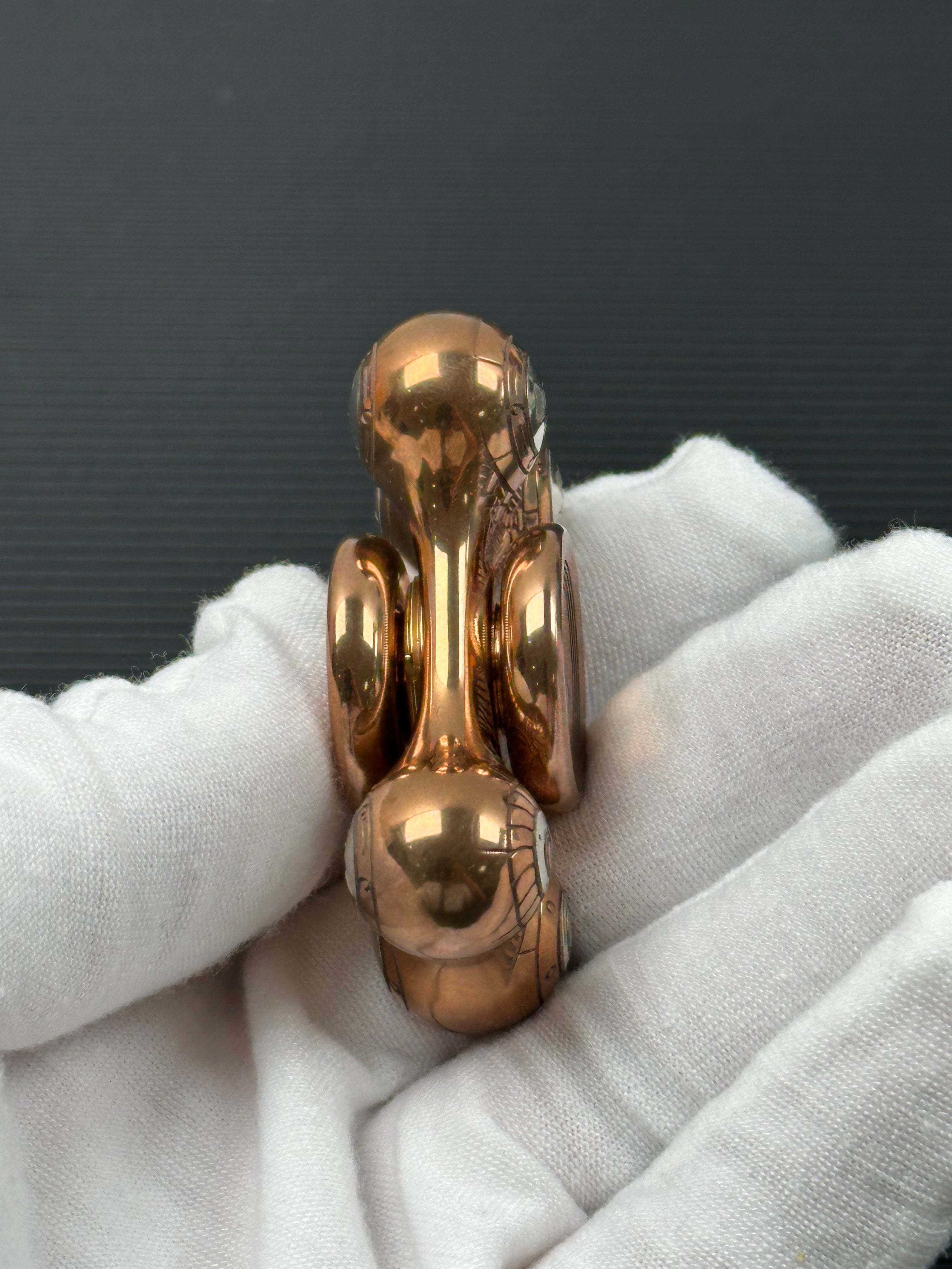 Bone Engraved Cupronickel Copper