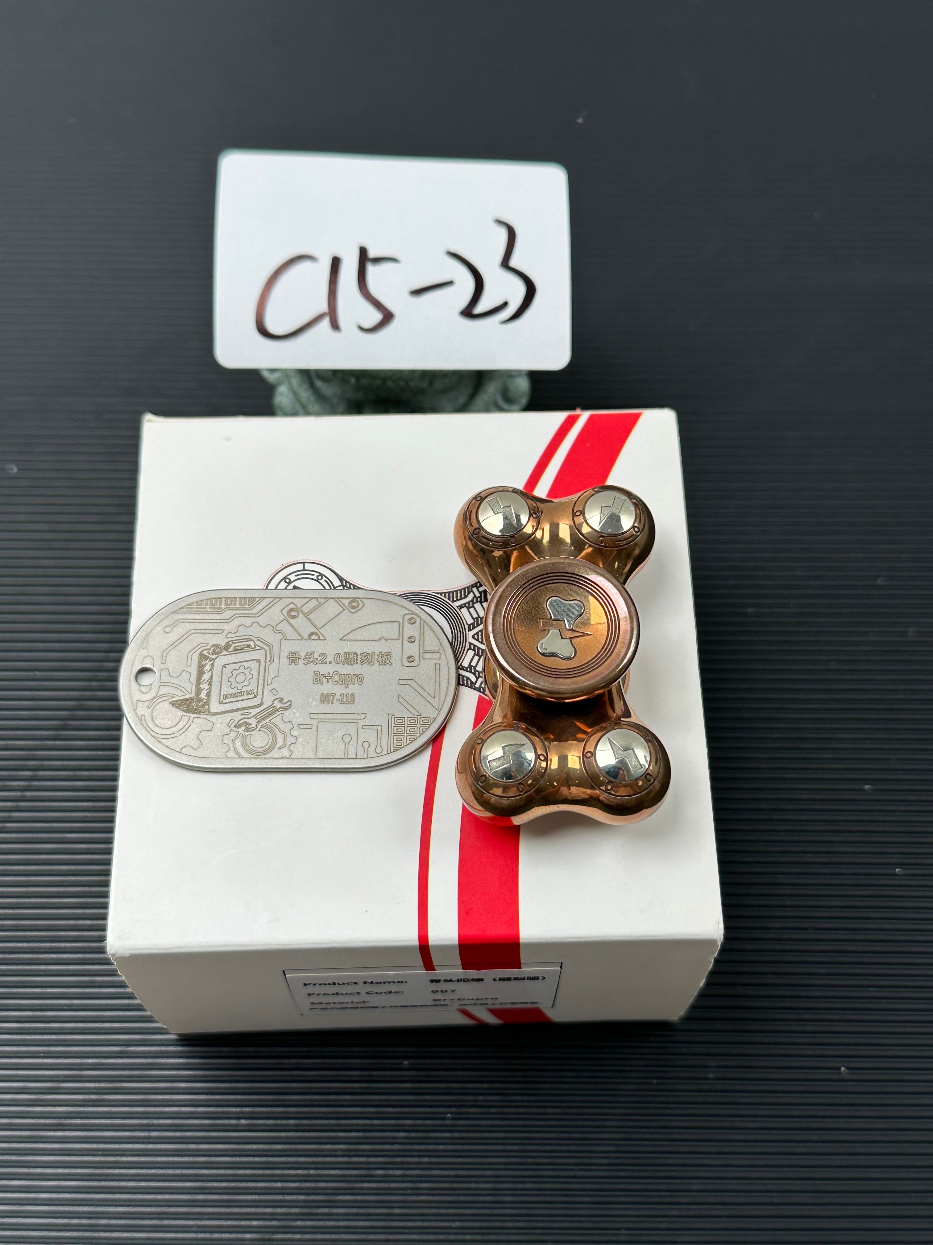 Bone Engraved Cupronickel Copper