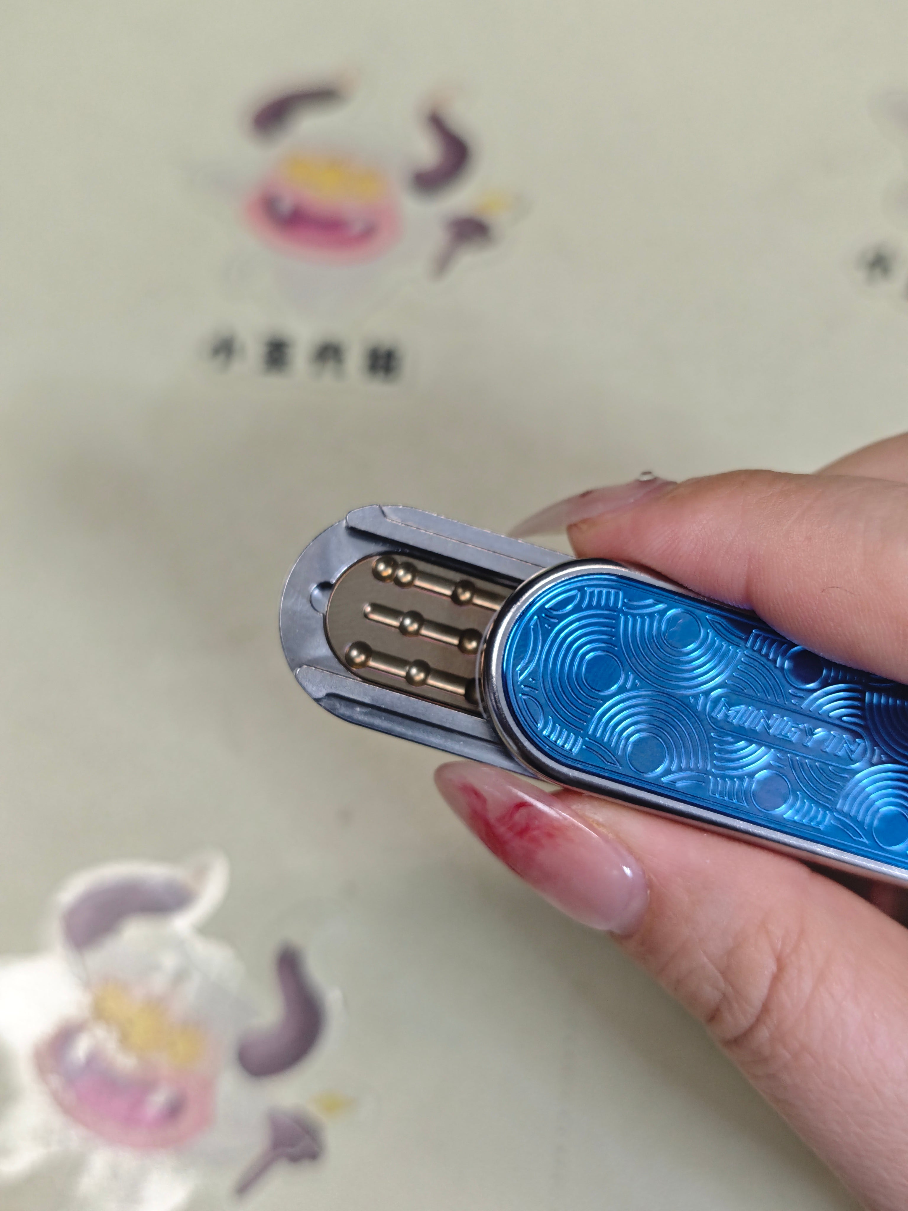 Ming Yin Titanium Engraved