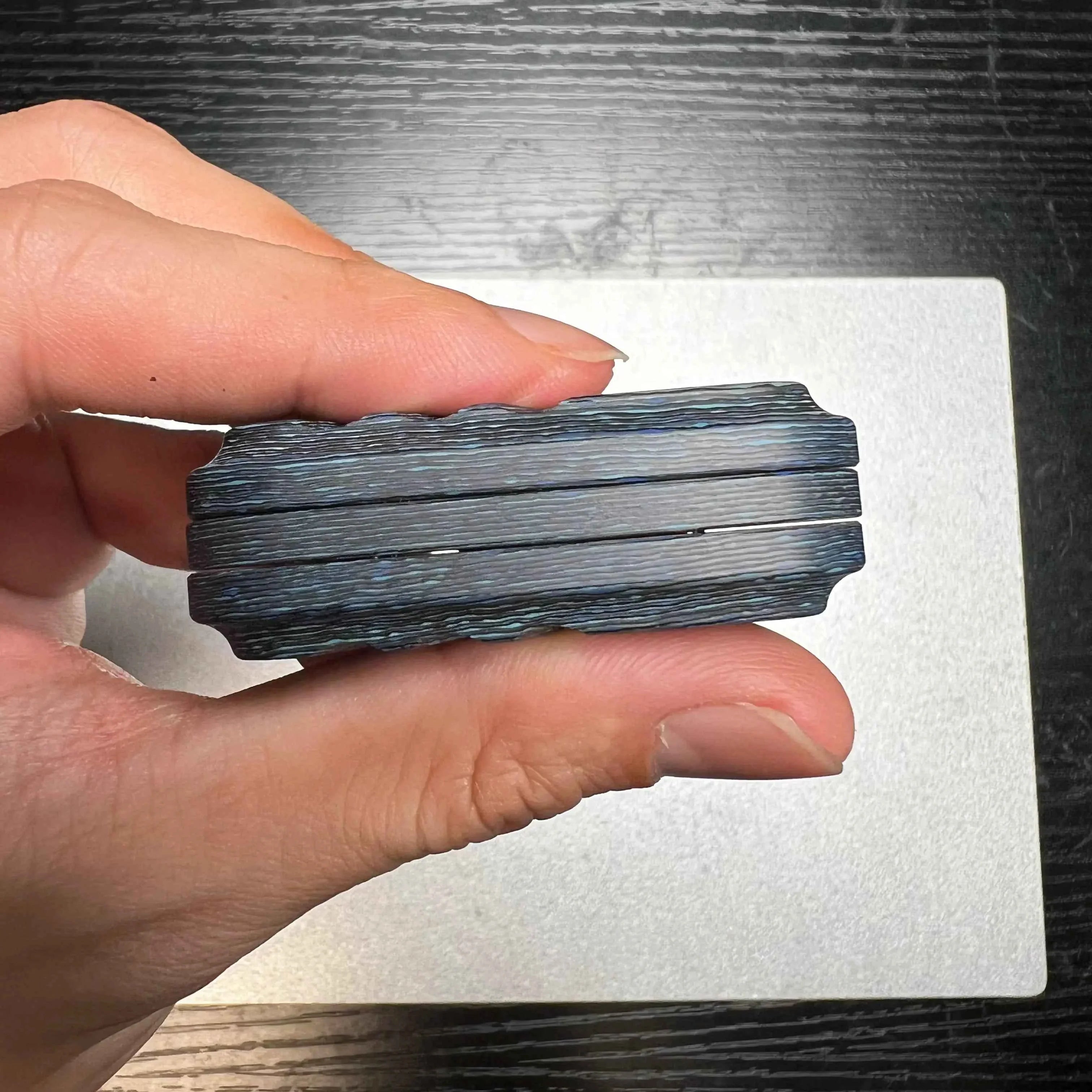 Lucky Candy Carbon Fiber Damascus