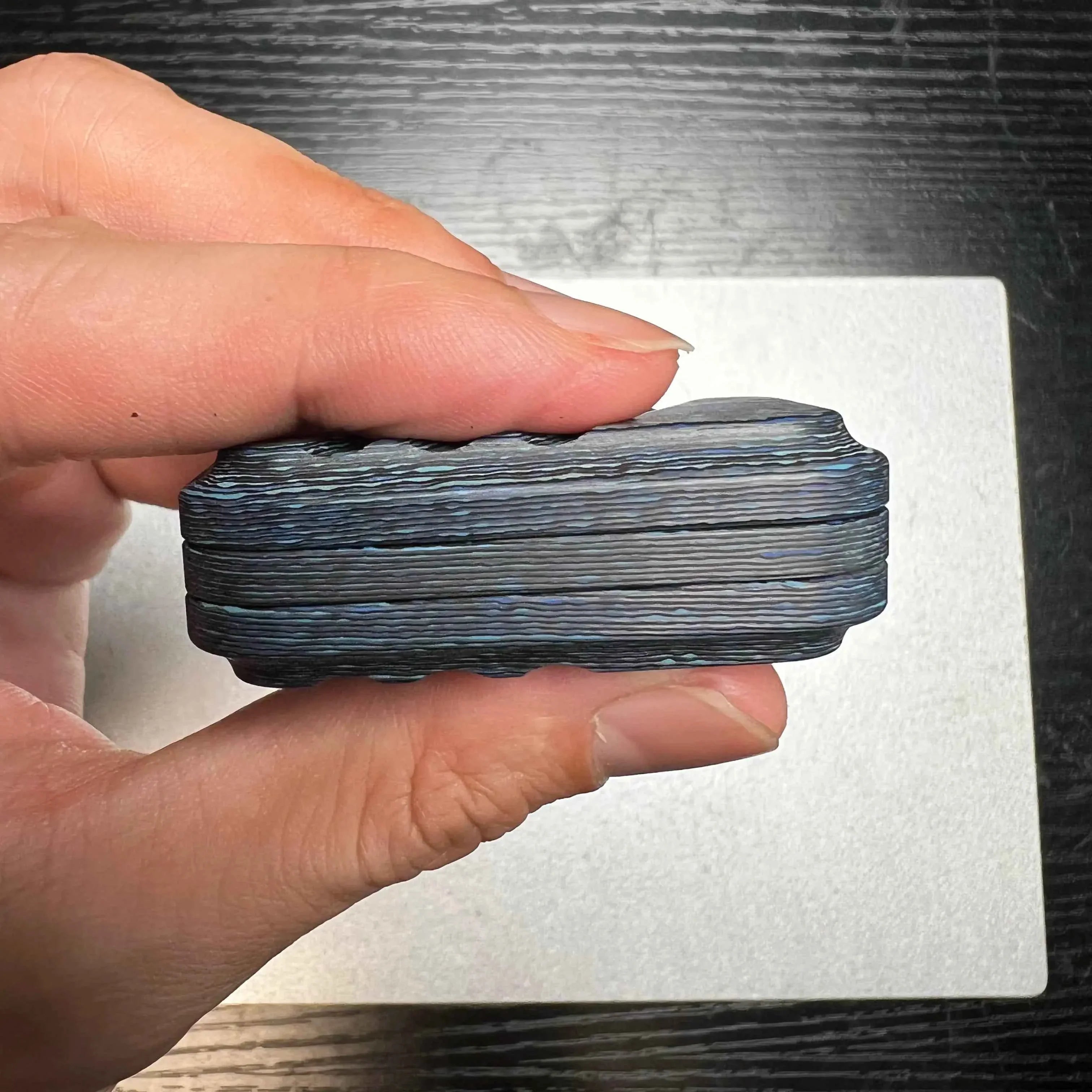 Lucky Candy Carbon Fiber Damascus