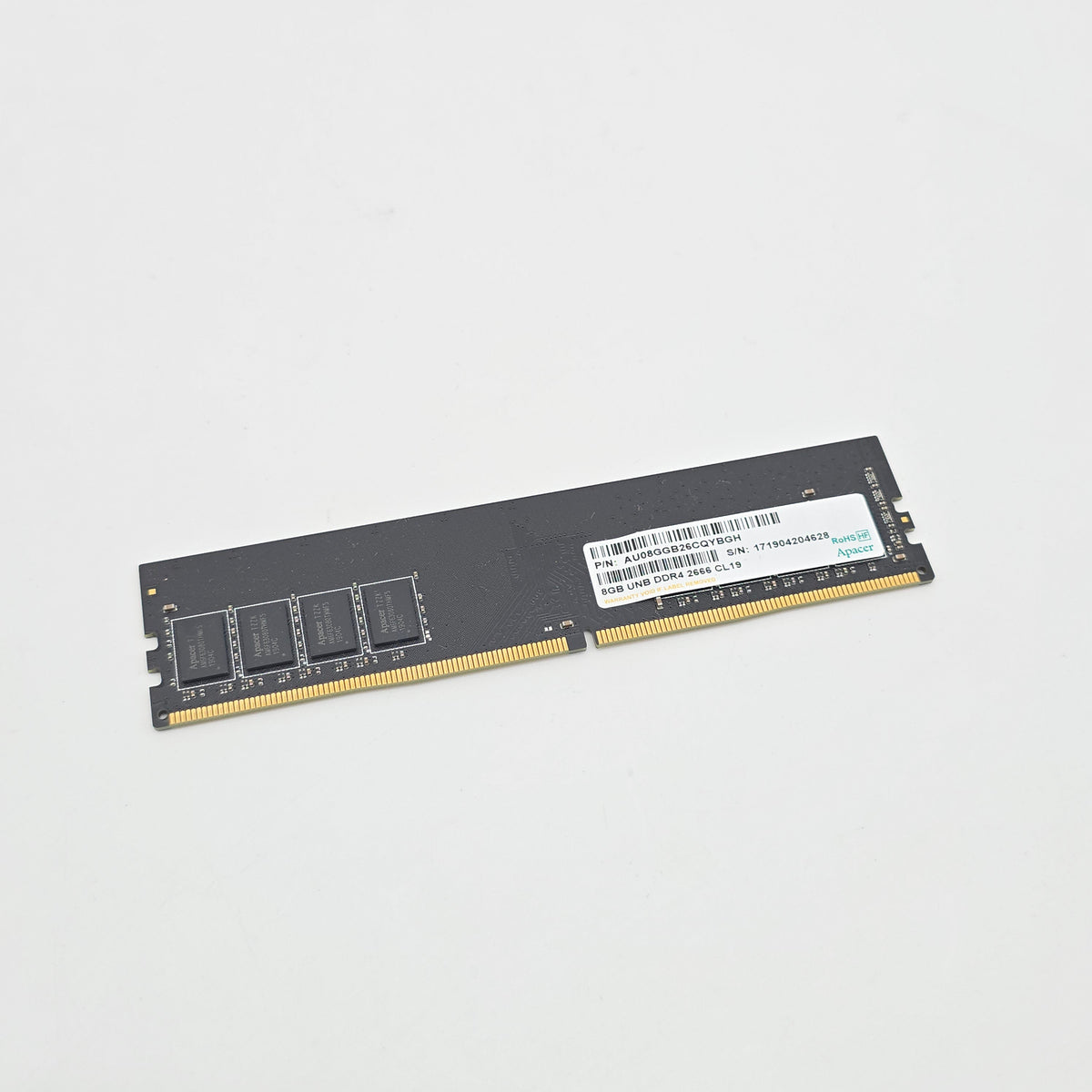 Apacer 8GB DDR4, 2666MHz, CL19, UDIMM Desktop Memory RAM (1x8GB)