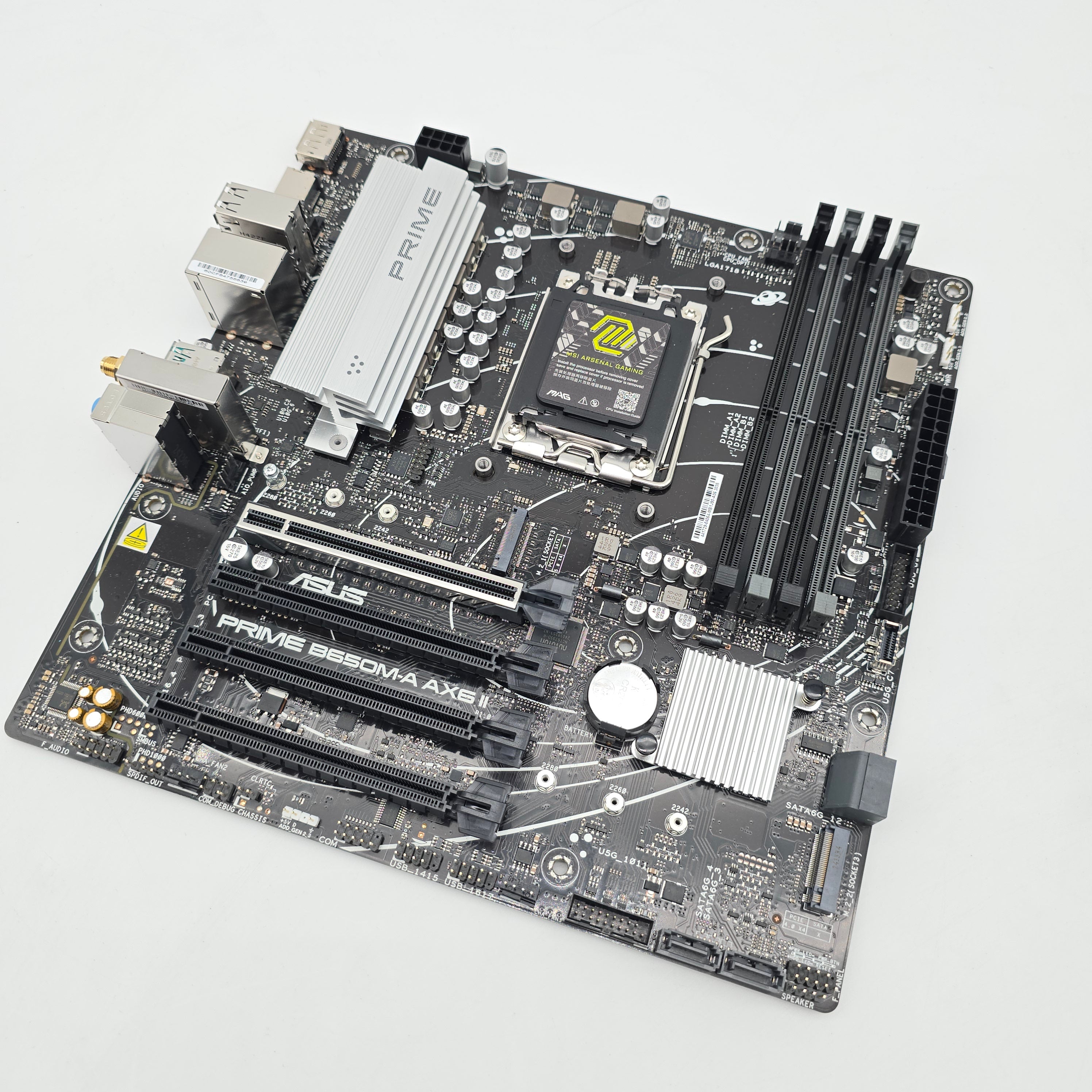 ASUS Prime B650-A AX6 II, Socket AMD AM5, MATX Desktop Gaming Motherboard