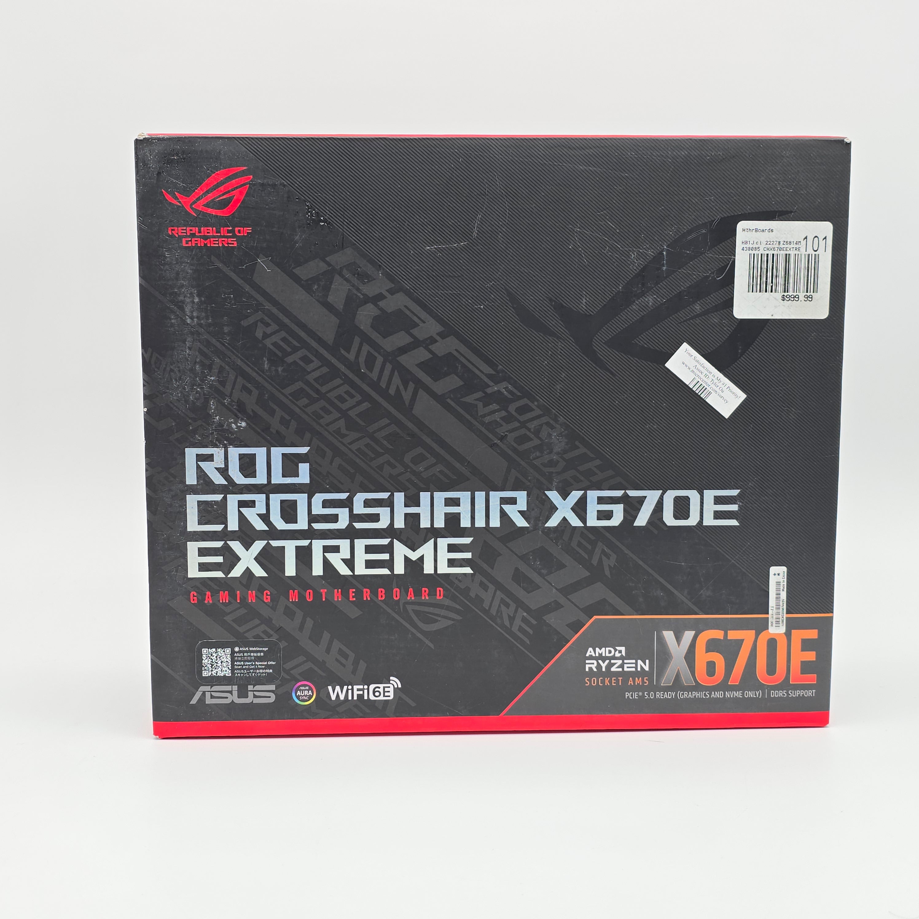 ASUS ROG Crosshair X670E Extreme, Socket AM5, ATX Desktop Gaming Motherboard
