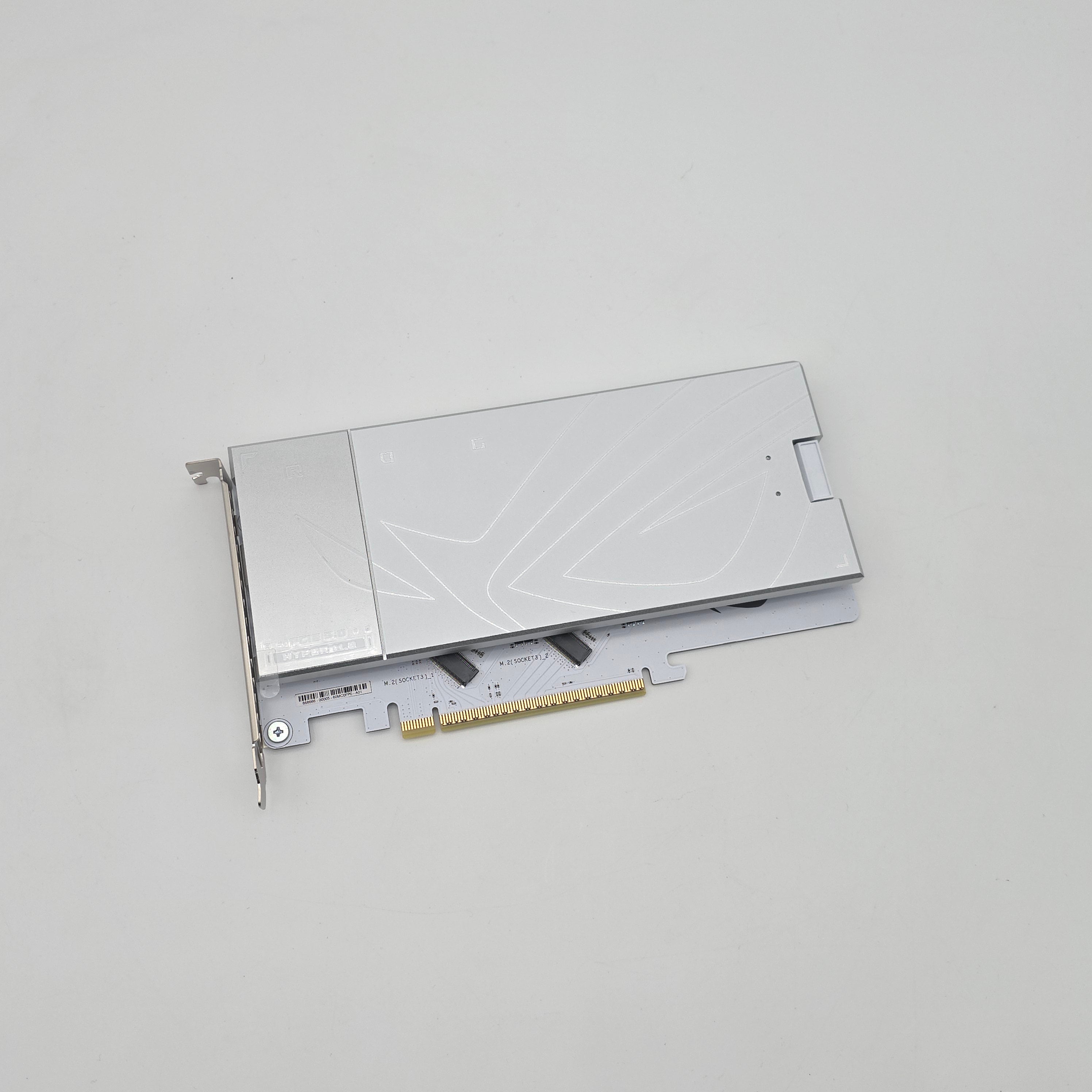 ROG Hyper M.2 NVMe Storage Expansion PCIe Card, White, from X870E ASUS ROG GLACIAL