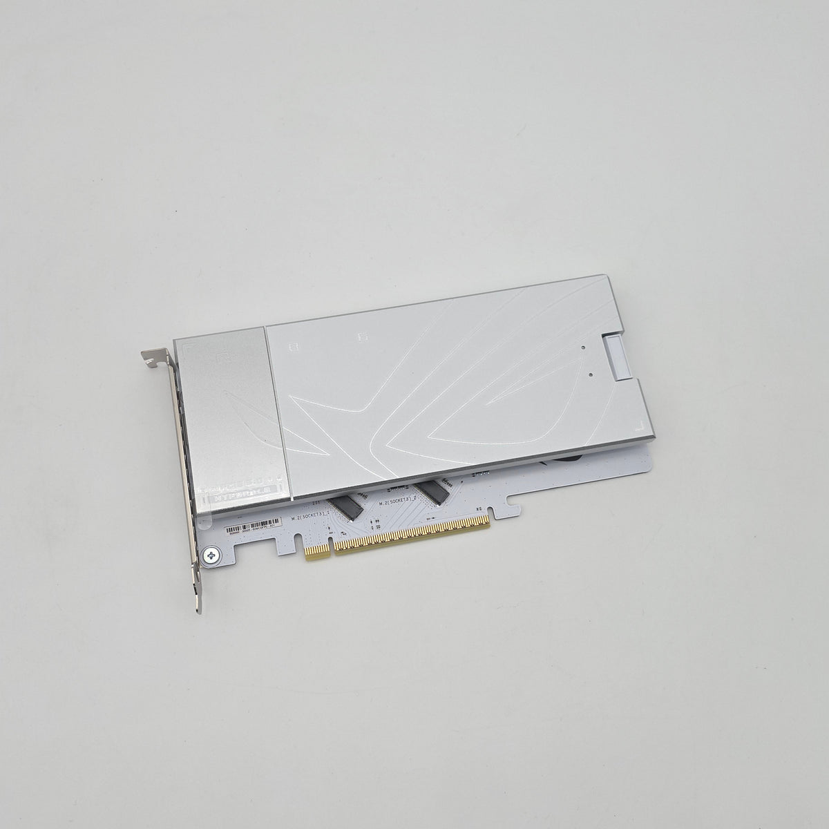 ROG Hyper M.2 NVMe Storage Expansion PCIe Card, White, from X870E ASUS ROG GLACIAL