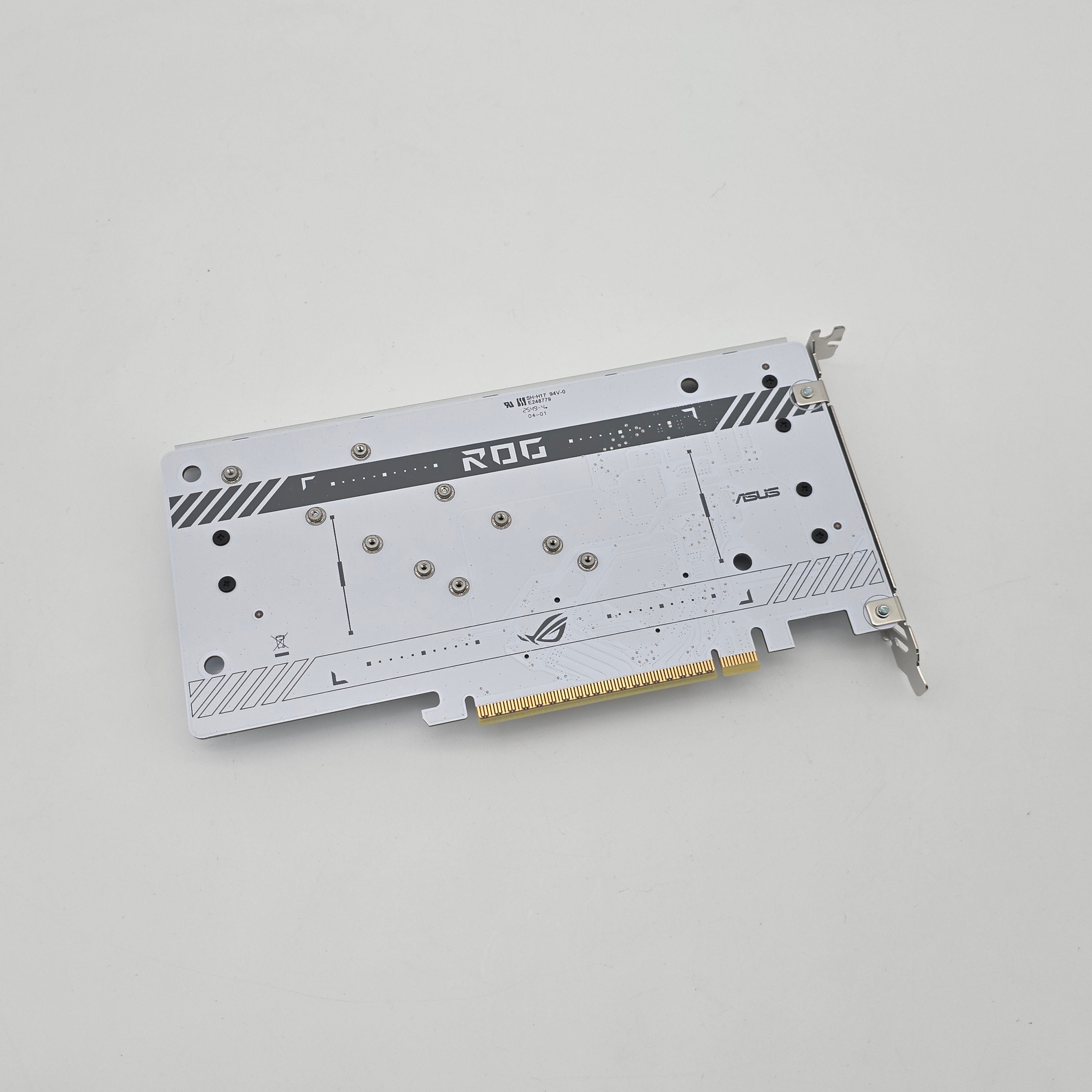 ROG Hyper M.2 NVMe Storage Expansion PCIe Card, White, from X870E ASUS ROG GLACIAL