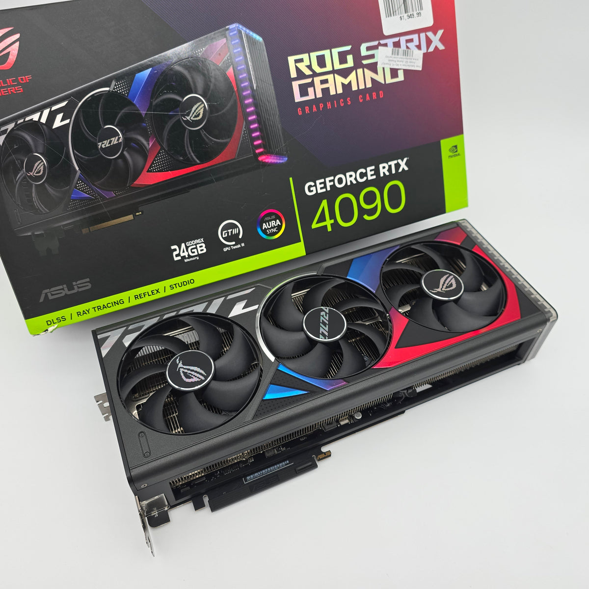 RTX 4090 ASUS ROG STRIX 24GB Black, NVIDIA Gaming Graphics Card GPU