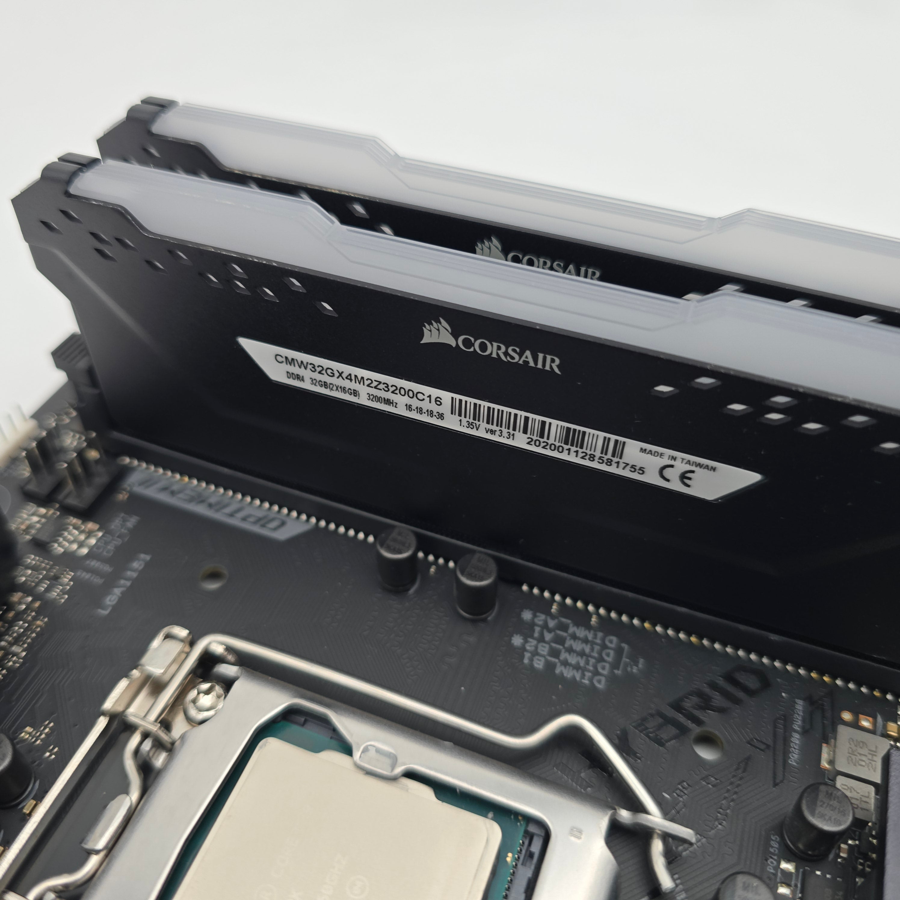 ASUS ROG STRIX Z390-E Gaming Motherboard, Intel Core i9-9900K, Corsair Vengeance RGB 32GB DDR4 Desktop Gaming Memory RAM Combo