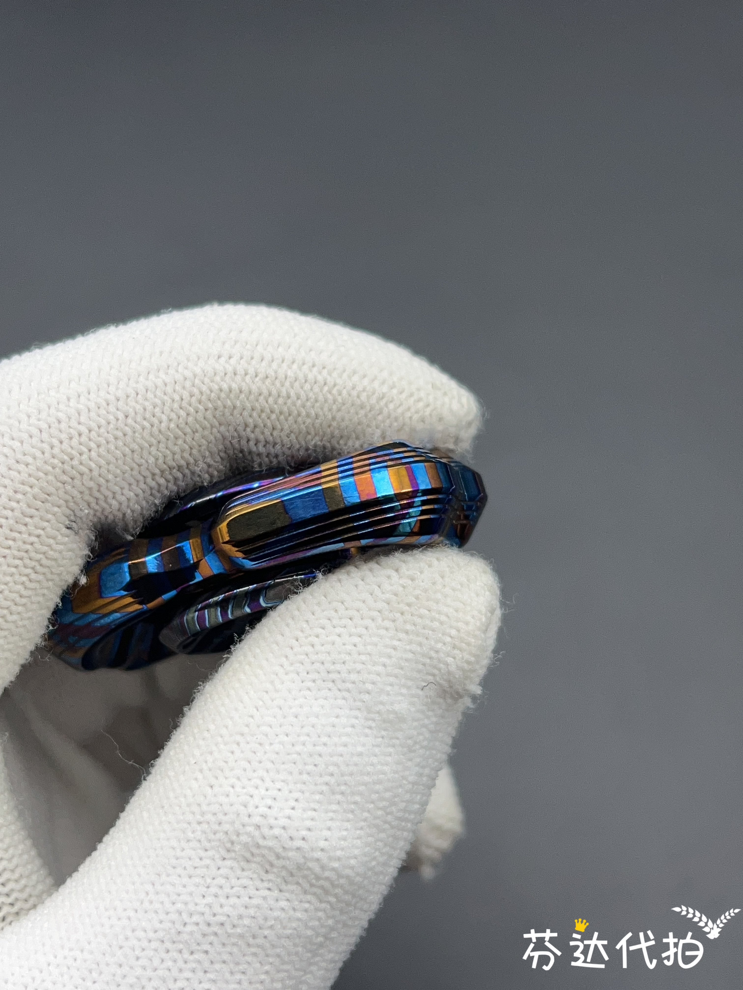 Obsidian Crystalized MINI Titanium Zircuti Mokuti