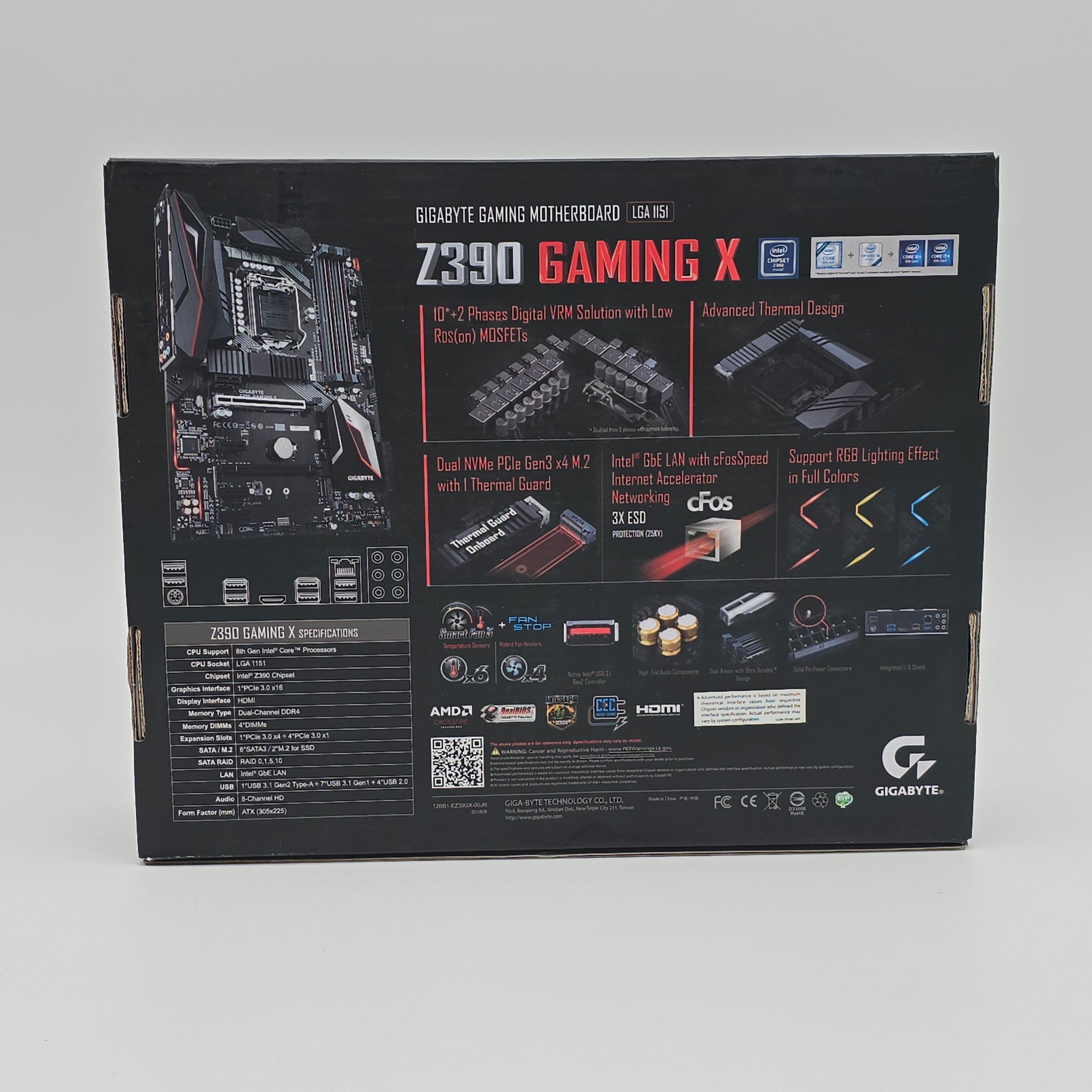 Gigabyte Z390 Gaming X, Intel Core i9-9900K, 32GB DDR4, Motherboard+CPU+RAM Combo