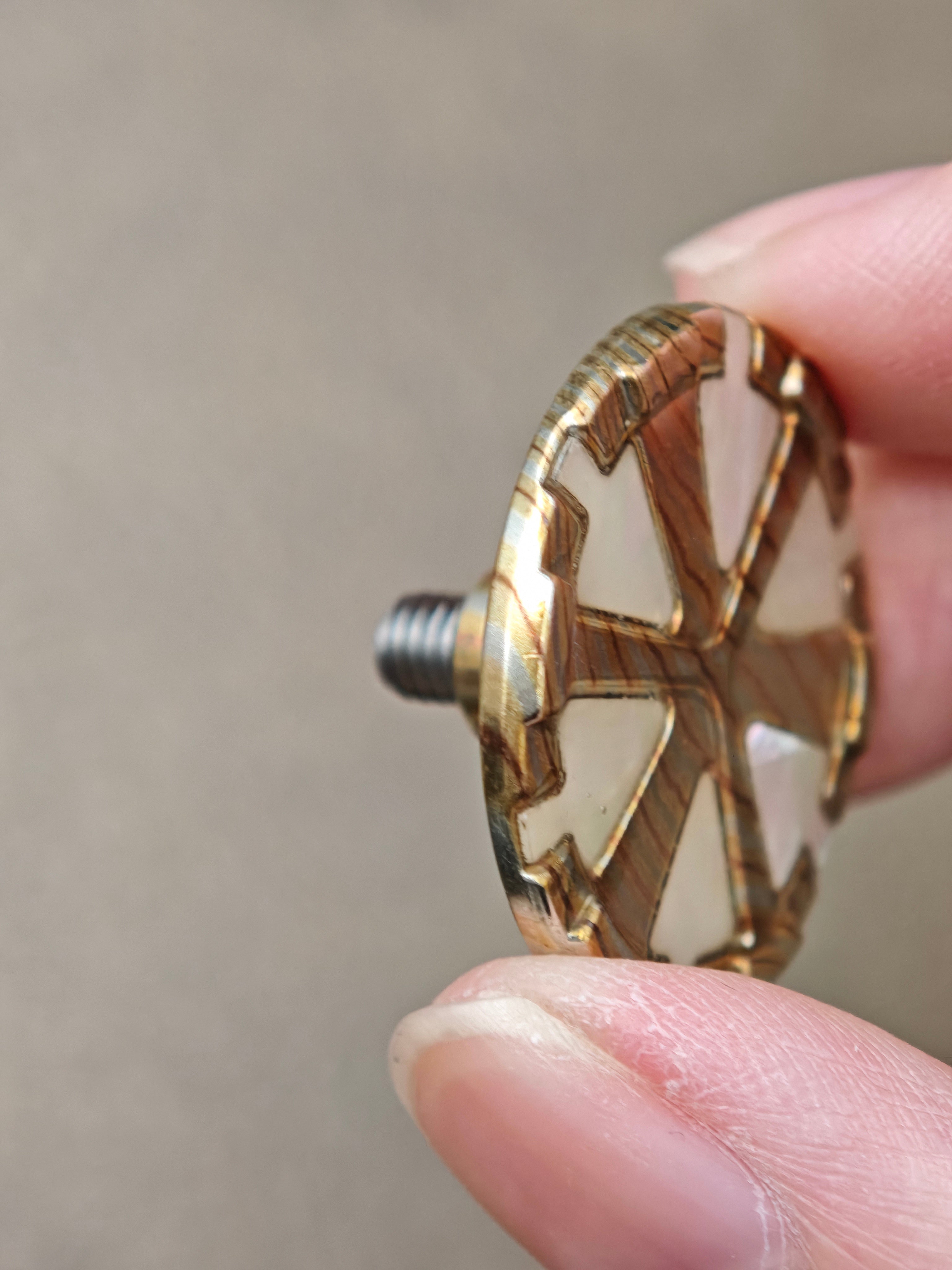 Triple Leaf Ignition Shell Opening Copper MOP Mokume Ceramic Limited Edition