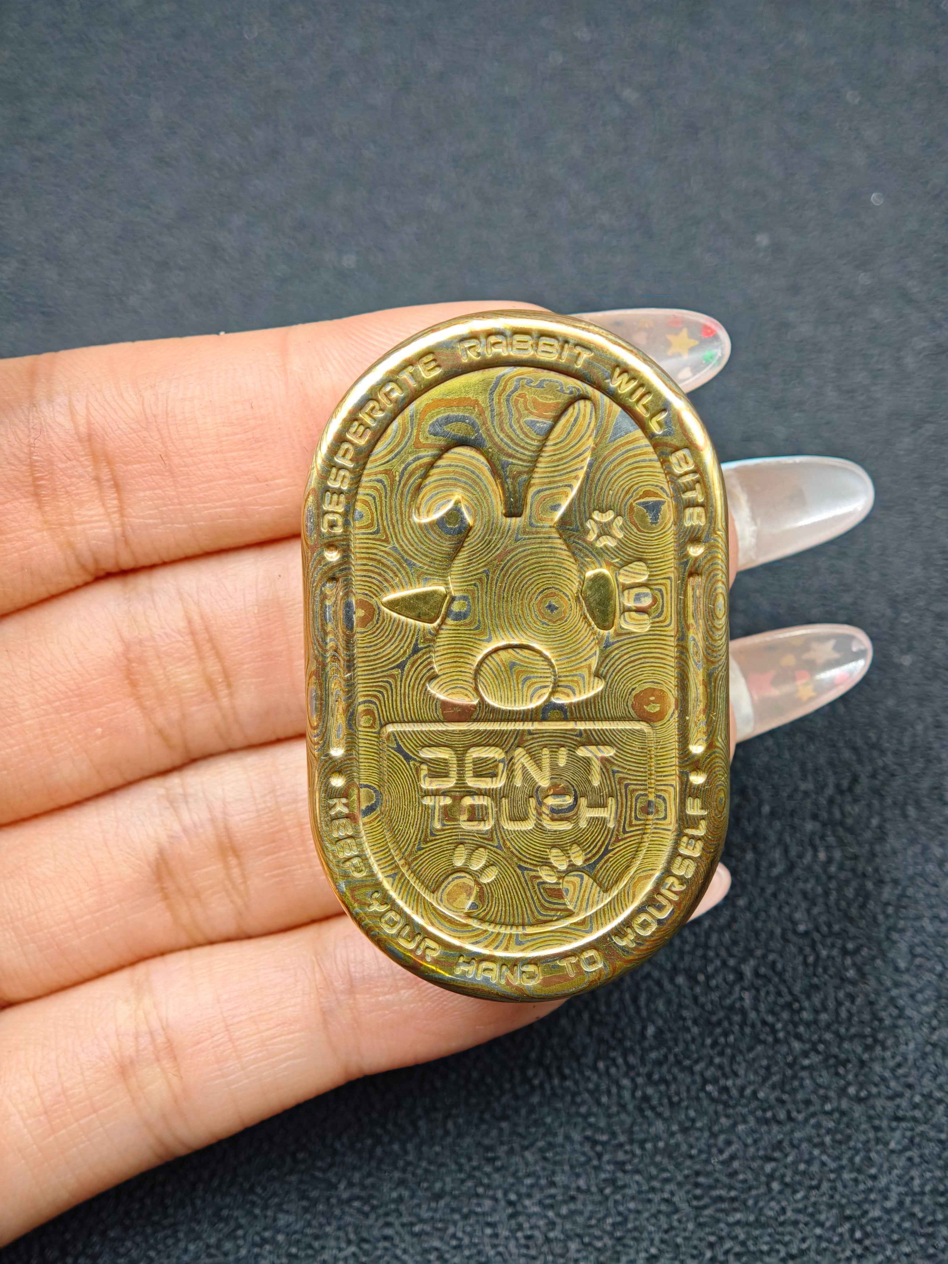 Grumpy Rabbit Rhythm Mokume Copper