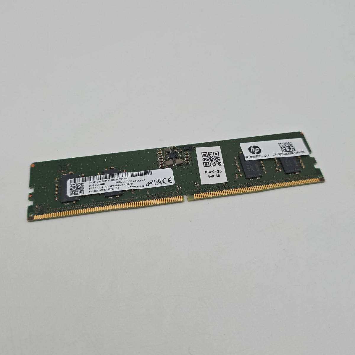 Micron 8GB DDR5, 5600MHz, UDIMM Desktop Memory RAM