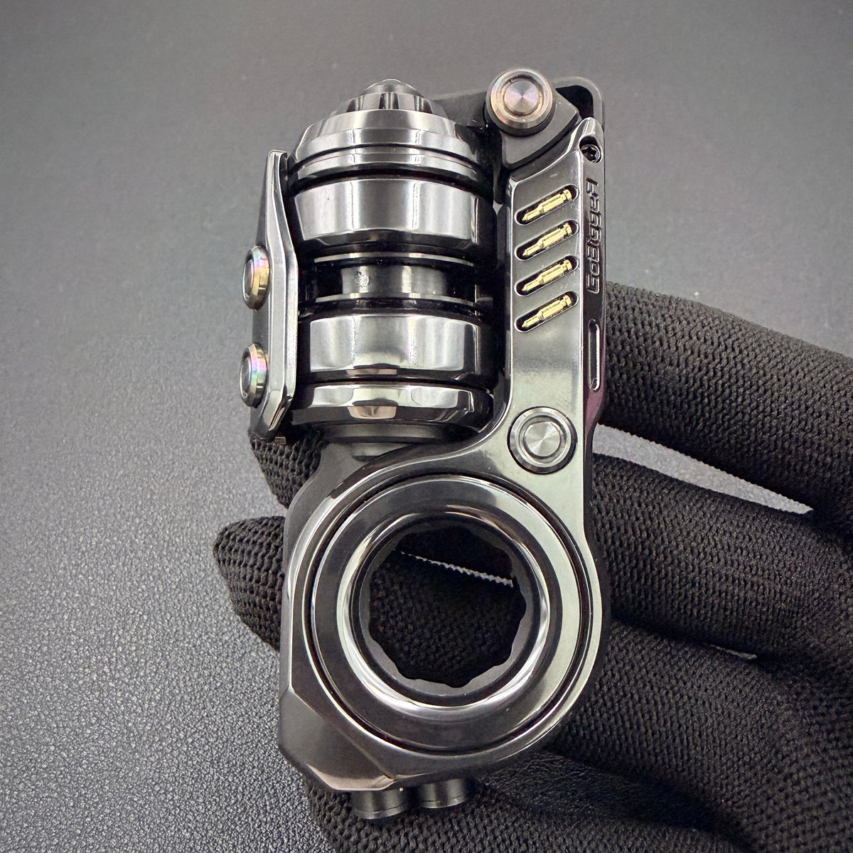 Sinian Zirconium Gold Plated Oil Slick