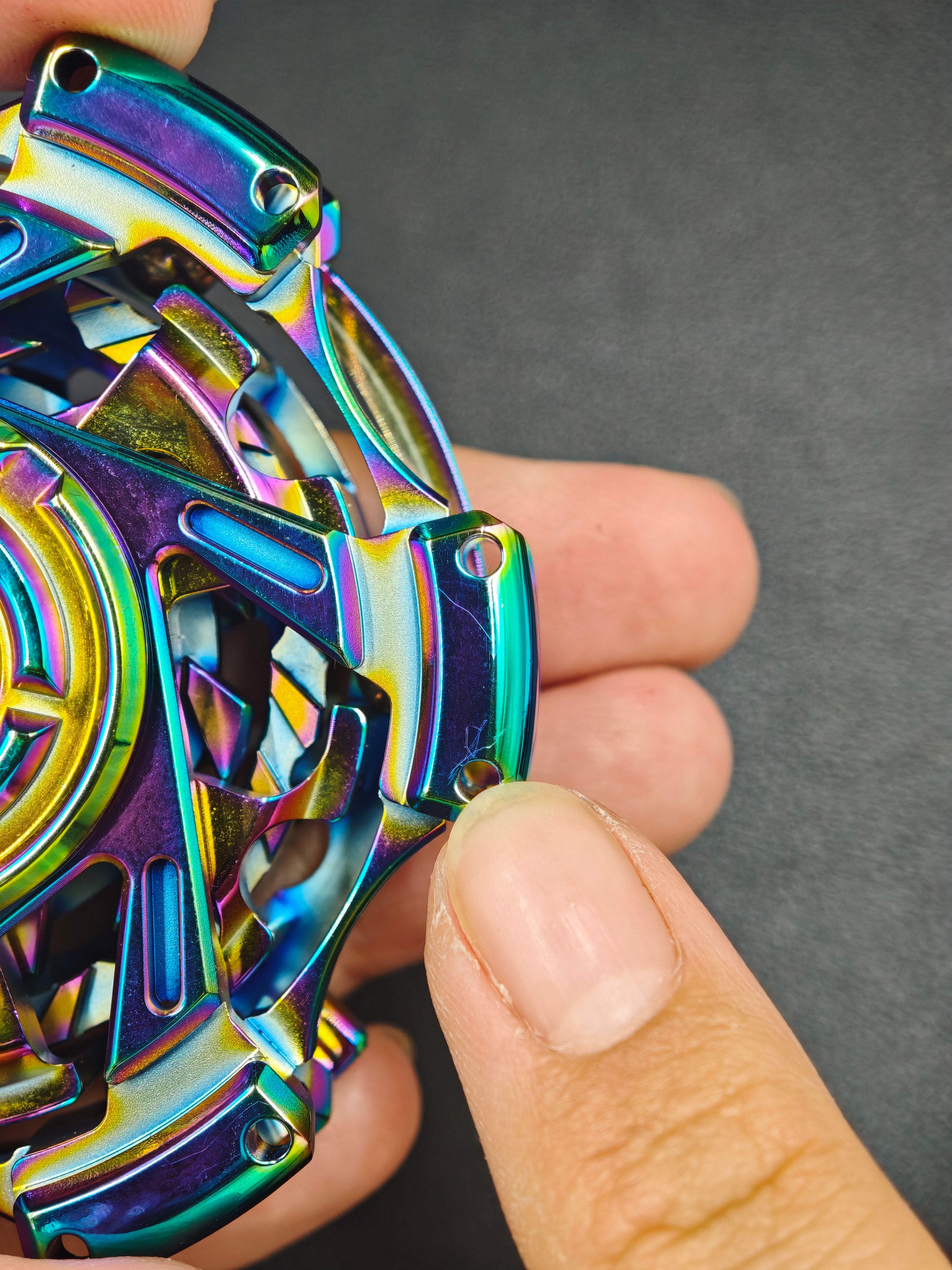 Mystic Ring Stainless Steel Color-Anodized