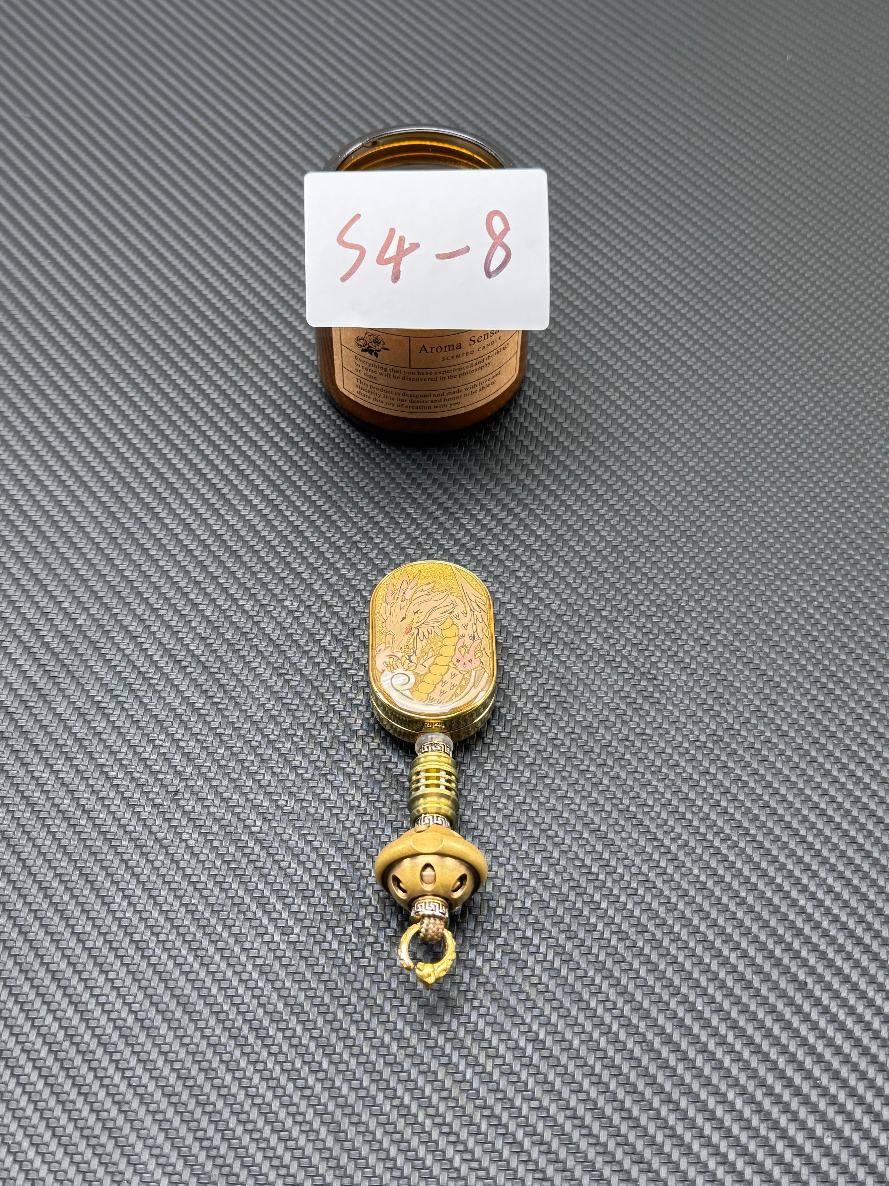 Dragon Rhythm Titanium Gold Plated Resin-Sealed