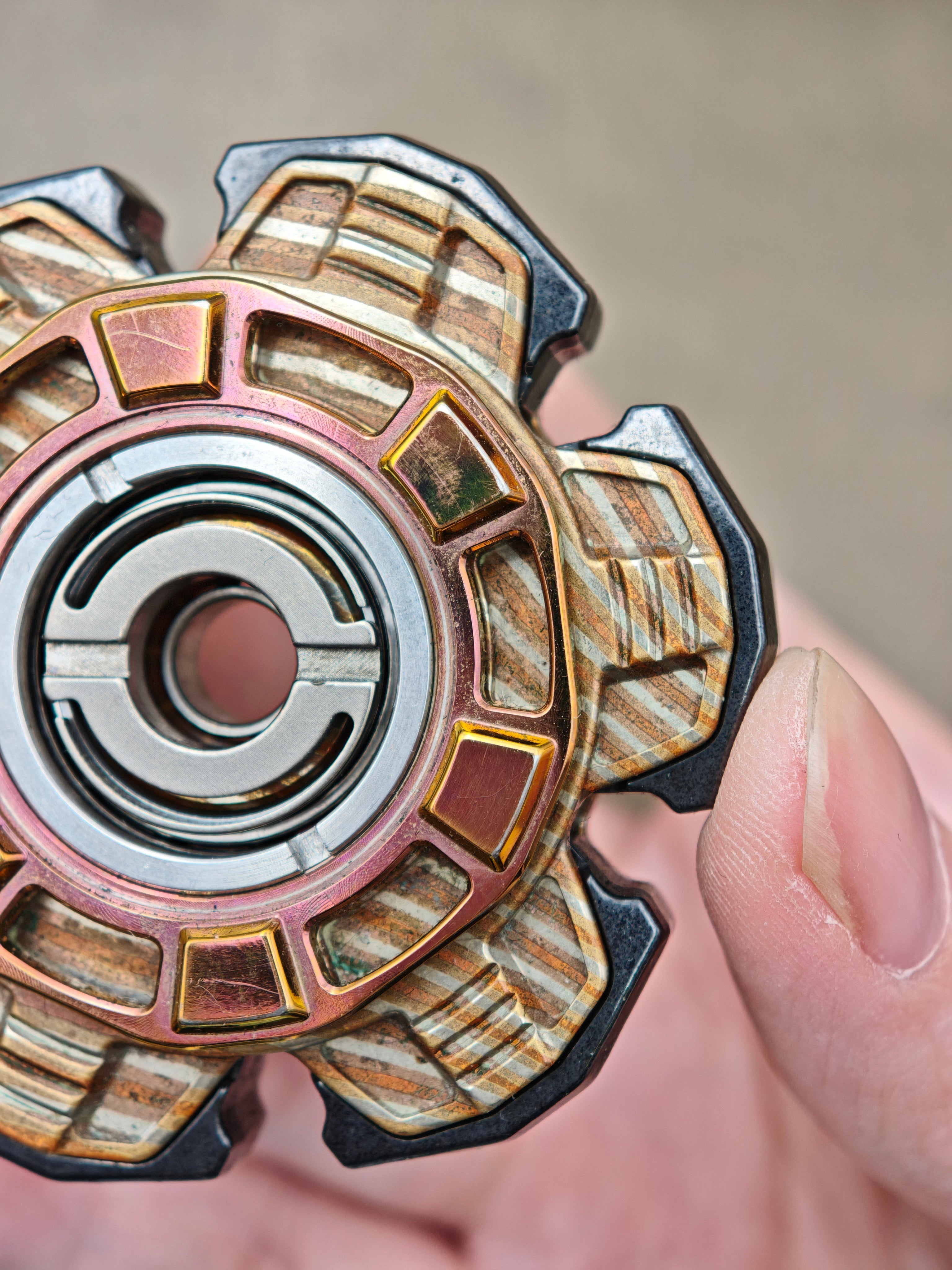 Triple Leaf Ignition Shell Opening Mokume