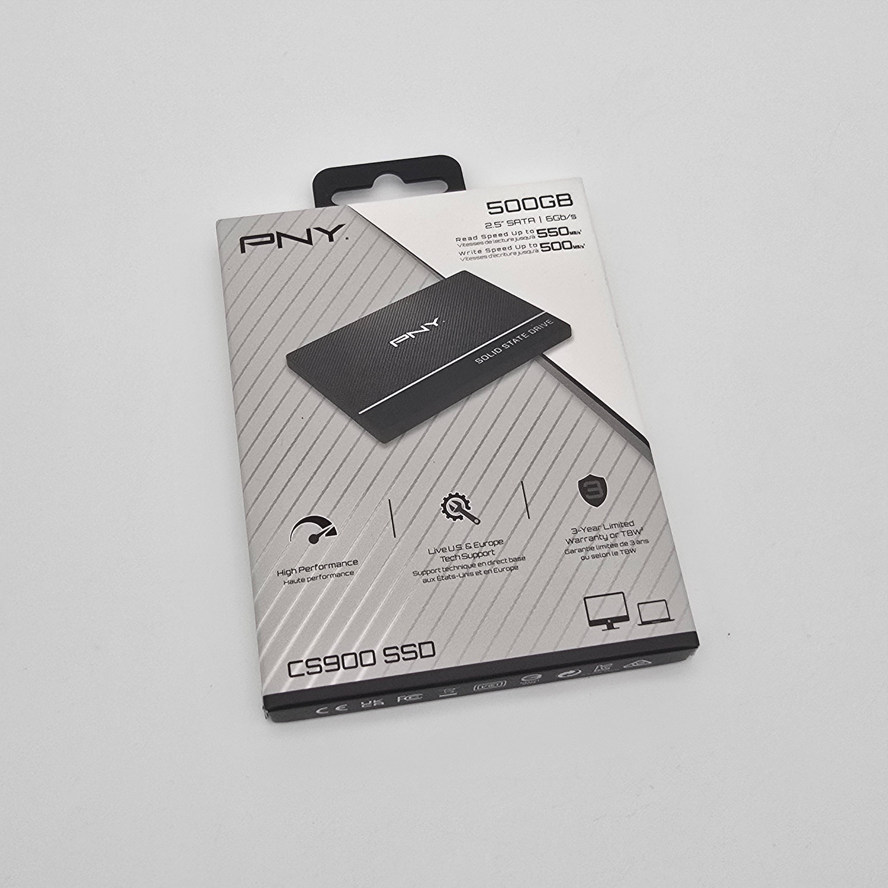 PNY CS900 500GB, SATA SSD Storage