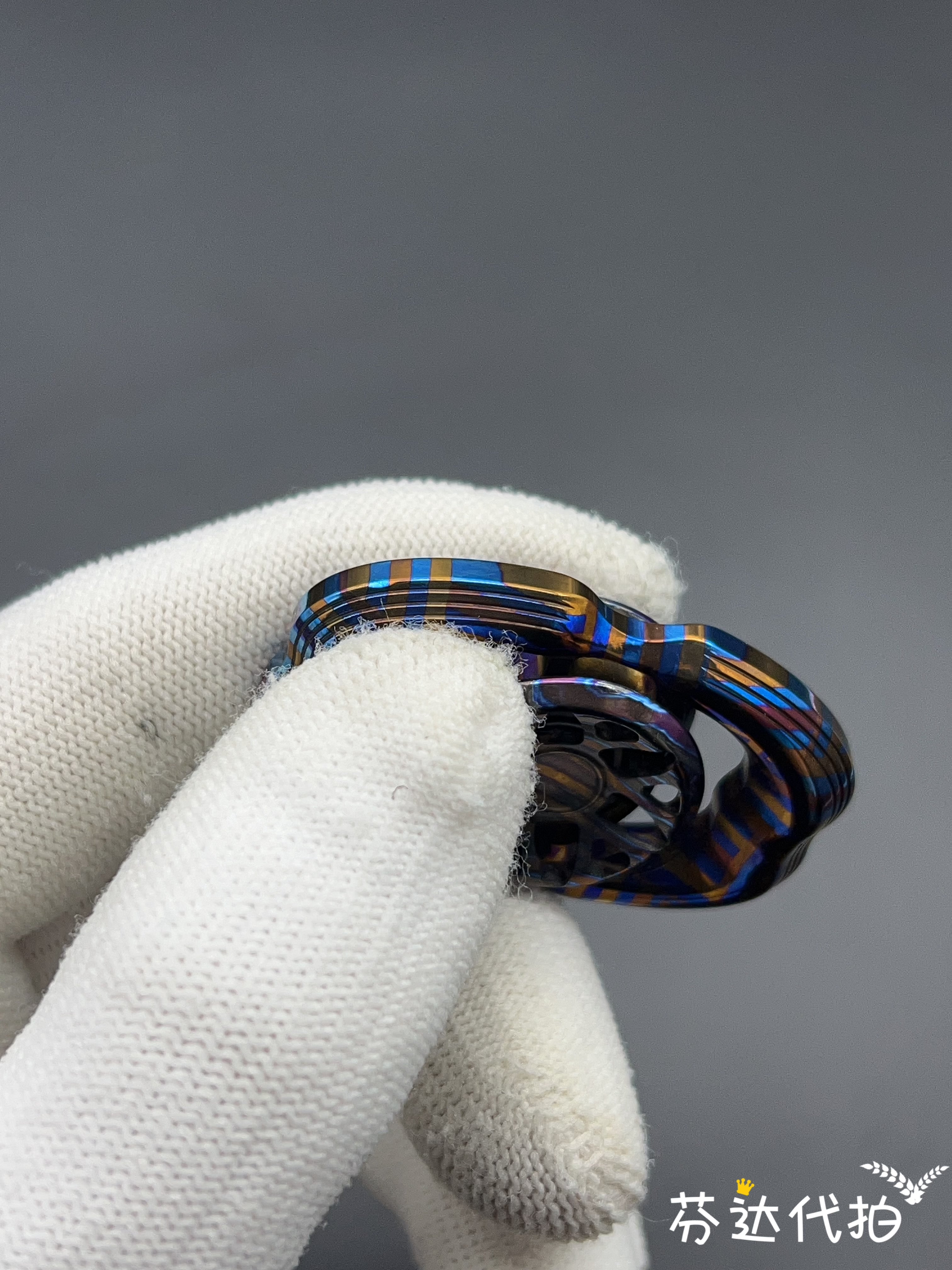 Obsidian Crystalized MINI Titanium Zircuti Mokuti