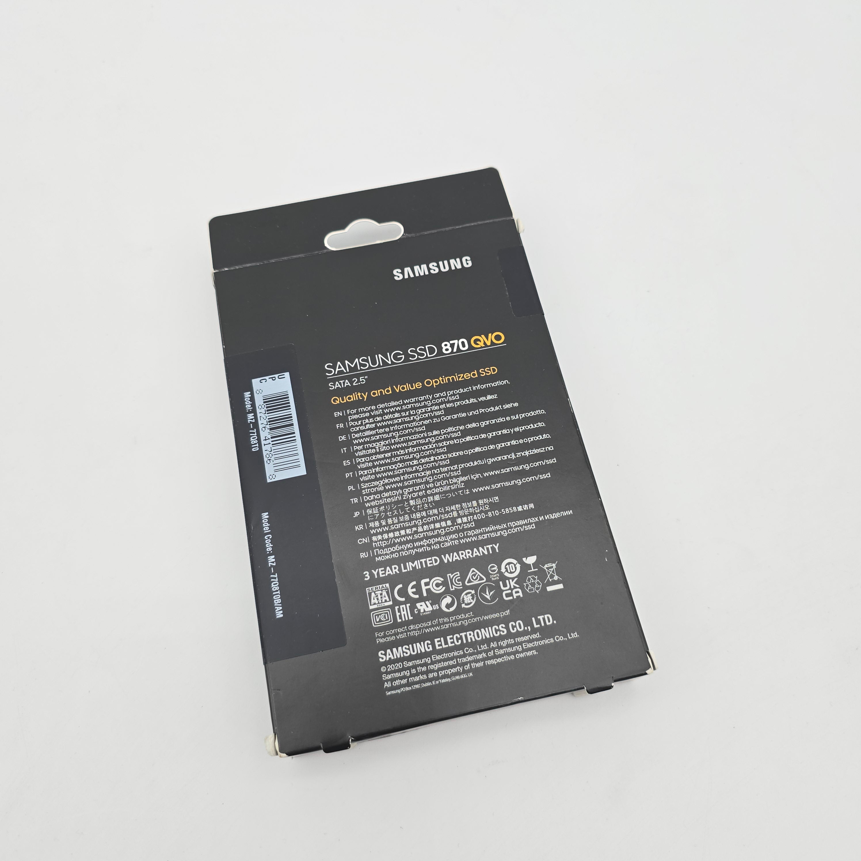 Samsung 870 QVO 8TB, SATA SSD Storage