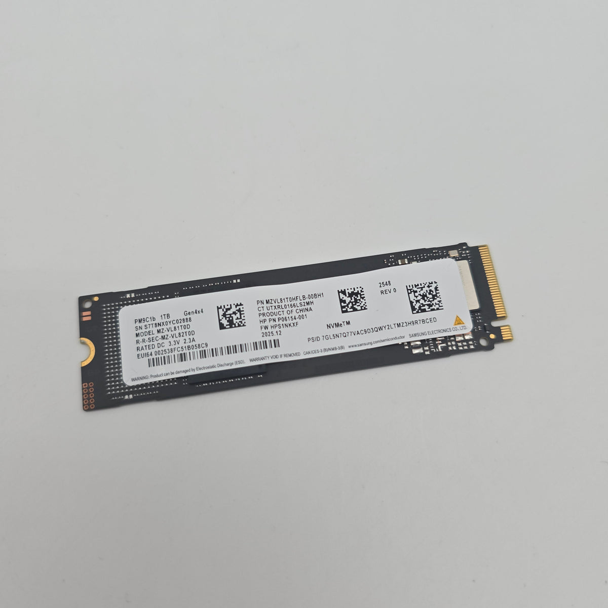 Samsung PM9C1b 1TB, M.2 NVMe Solid State Storage SSD