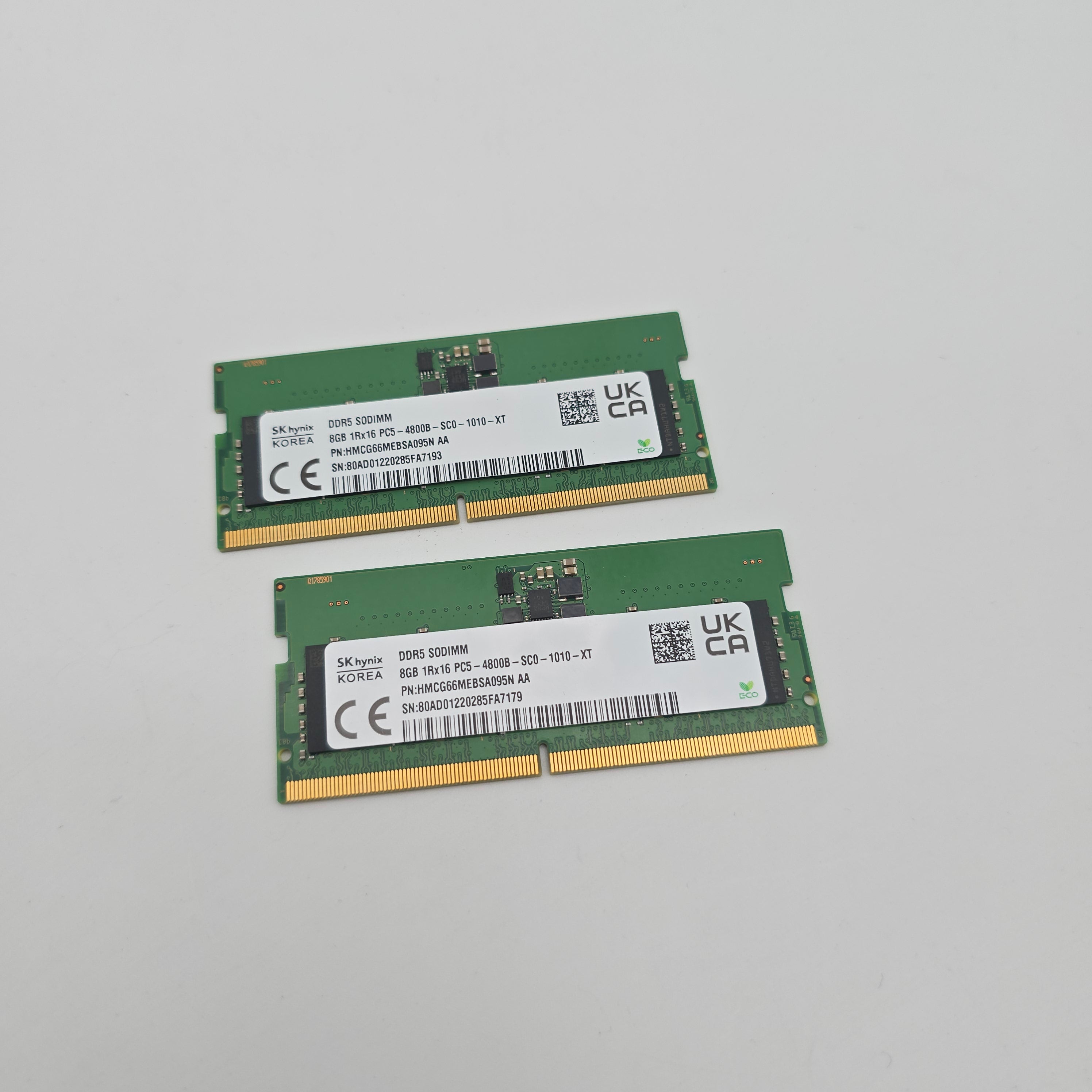 SK Hynix 16GB, 4800MHz, SODIMM Laptop Memory RAM (2x8GB)