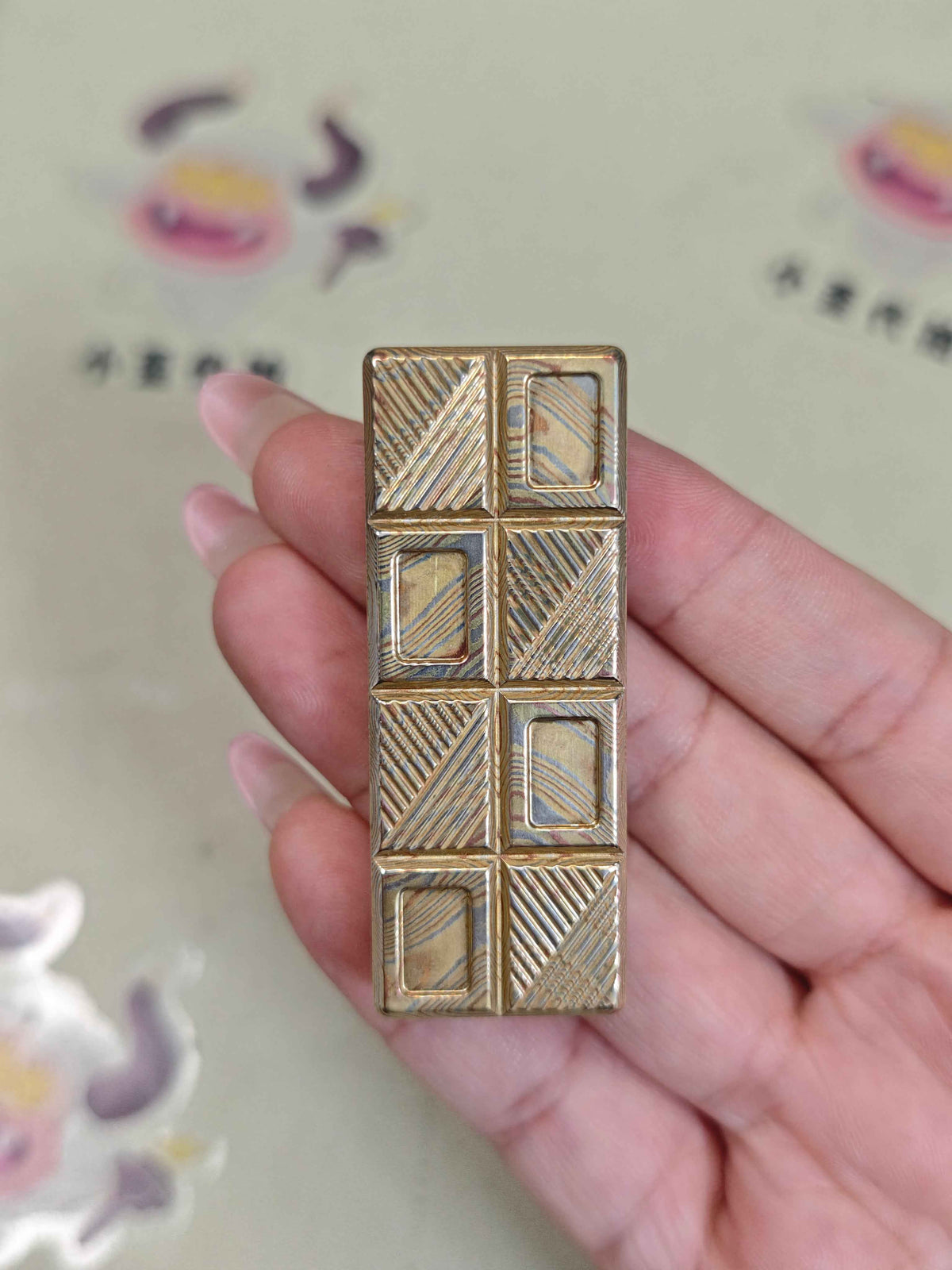 Wafer Chocolate Mokume