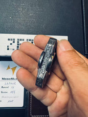 Ridge Stainless Steel Machine Finished Engraved